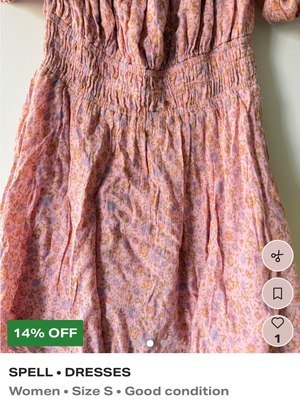 Spell and the Gypsy pink dress - Picture 3 of 3